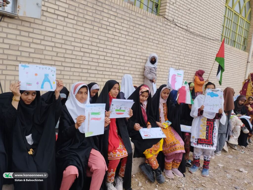 برپایی ایستگاه انقلاب کانون پرورش فکری سیستان و بلوچستان در مسیر راهپیمایی روز ۲۲ بهمن