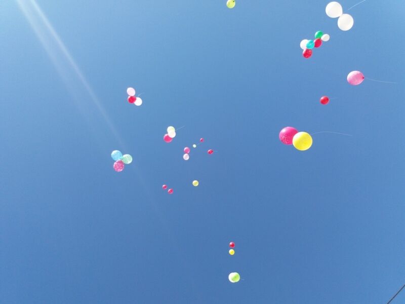 جشن پرواز بادکنکها بمناسبت دهه مبارک فجر در باشت