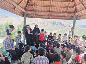 ویژه برنامه پیک امید مرکز کازرون با حال و هوای نویسندگی در روستای پل آبگینه