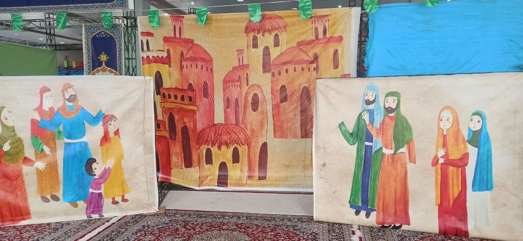آماده سازی و برپایی غرفه کانون پرورش فکری در چهاردهمین نمایشگاه قرآن کریم در خراسان شمالی