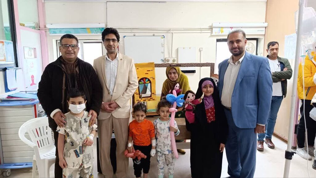 عیدانه کانون پرورش فکری مازندران به کودکان بیمار