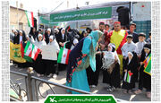 برپایی غرفه کانون استان اردبیل در مسیر راهپیمایی روز جهانی قدس