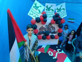 همدردی کودکان کرجی با کودکان غزه  