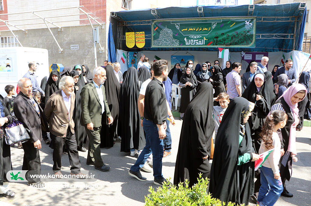 کارکنان و اعضای کانون گیلان در روز جهانی قدس حمایت گیلانیان از نسل طوفان / کانونیها حضوری پرشورداشتند