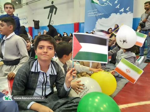 حمایت هزار کودک سنندجی از کودکان مظلوم غزه
