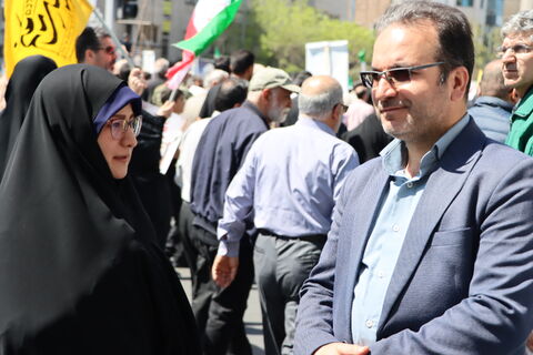 تماشاخانه سیار کانون پرورش فکری استان تهران و دیگر برنامه های روز قدس در میدان فردوسی تهران