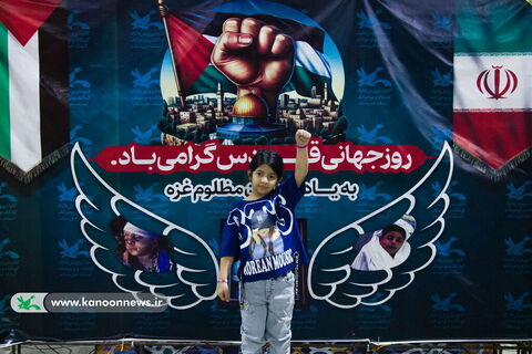 غرفه کانون در پانزدهمین نمایشگاه قرآن و عترت خوزستان - حمایت کودکان اهوازی از  کودکان فلسطینی