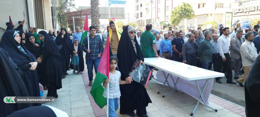 ایستگاهی برای همبستگی کودکان و نوجوانان با کودکان غزه