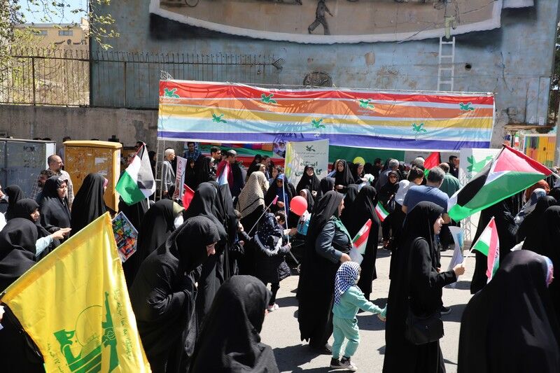 همراهی کانون استان قزوین با راه‌پیمایی روز جهانی قدس