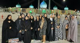 مهمانی ماه با حضور اعضای مرکز شماره ۵ قم در مسجد مقدس جمکران برگزار شد