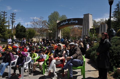 اجرای نمایش کلاغ بلا، توپ طلا  در بوستان طبیعت کرج