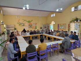 بازدید دانشجویان دانشگاه فرهنگیان از کانون پرورش فکری نجف آباد