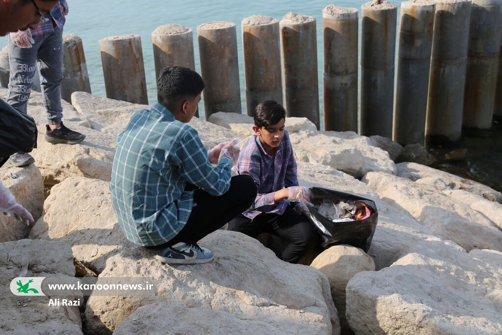 نوجوانان بوشهری حفظ محیط زیست دریایی را تمرین کردند