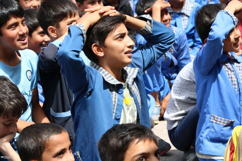 ششمین روز حضور تماشاخانه سیار کانون پرورش فکری در کرمان