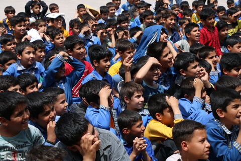 ششمین روز حضور تماشاخانه سیار کانون پرورش فکری در کرمان