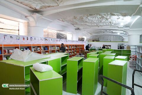 آماده سازی غرفه کانون در نمایشگاه بین المللی کتاب تهران