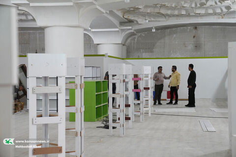 آماده سازی غرفه کانون در نمایشگاه بین المللی کتاب تهران