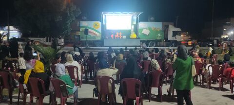 سومین روز حضور تماشاخانه سیار کانون در استان خوزستان، شهرستان بهبهان
