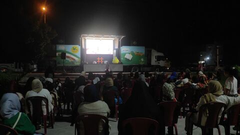 سومین روز حضور تماشاخانه سیار کانون در استان خوزستان، شهرستان بهبهان