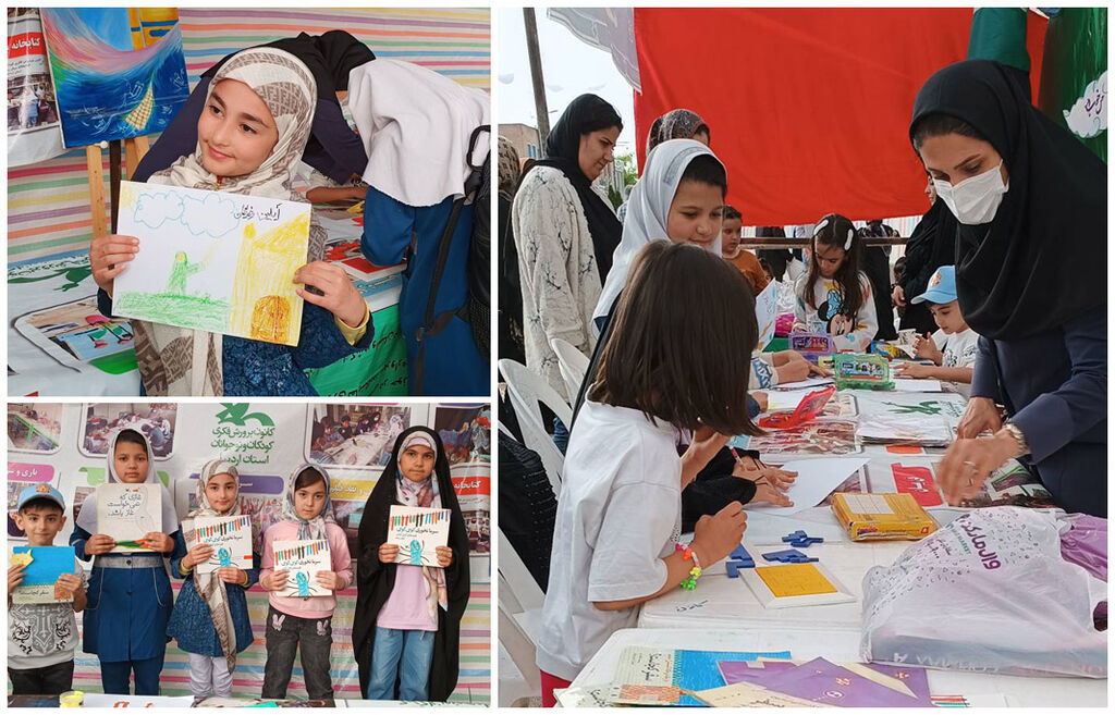 خدمت رسانی فرهنگی کانون پرورش فکری اردبیل در رواق خدمت رضوی