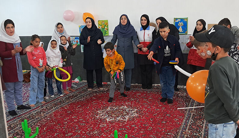 روستای سولکلو گول کوثر مقصد کاروان پیک امید کانون استان اردبیل