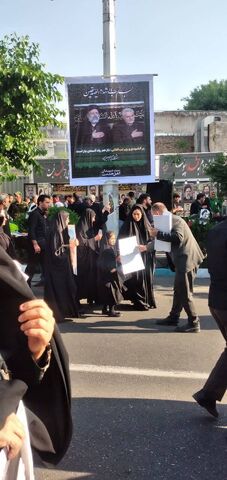 مراسم بدرقه مردم از رییس جمهور شهید در تهران