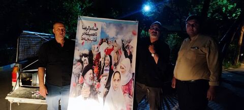 مراسم بدرقه مردم از رییس جمهور شهید در تهران