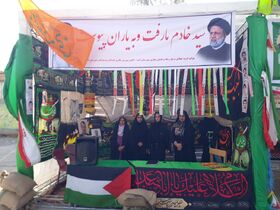 برگزاری موکب کودکان ونوجوانان در اجلاسیه ۹۶ شهید شهرستان لنده