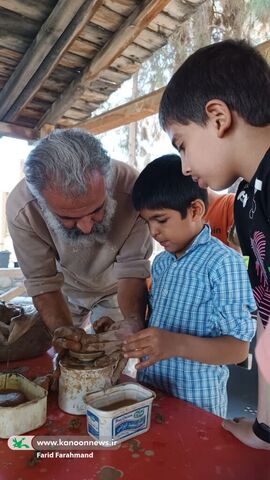 برگزاری کارگاه آموزشی سفالگری با چرخ مینیاتوری در کانون پرورش فکری سیستان و بلوچستان