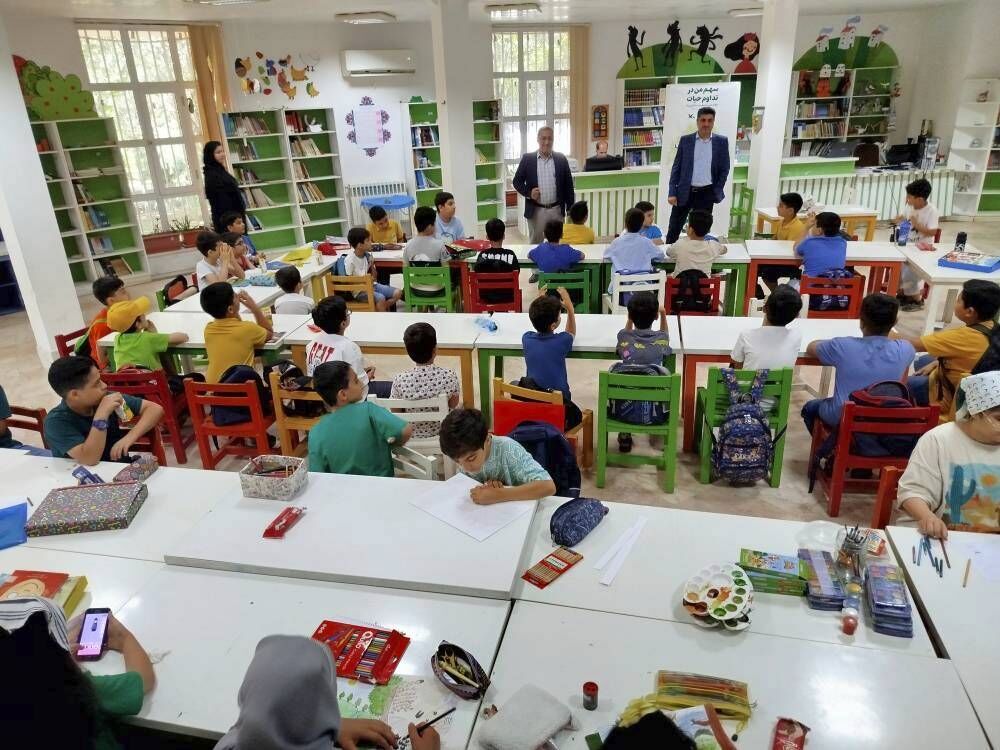 مسابقه نقاشی در کانون پرورش فکری کودکان و نوجوانان ساری برگزار شد