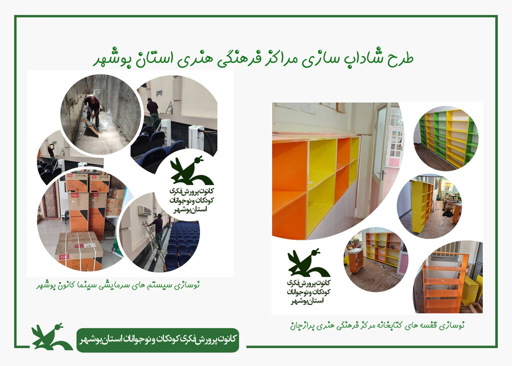 مراکز فرهنگی هنری کانون استان بوشهر شاداب سازی شدند