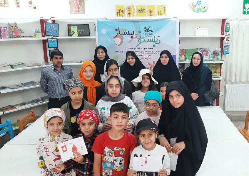 ذر نقاشی با موضوع اهدای خون در کانون استان ایلام