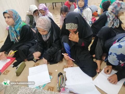 کتابخانه سیار تنگستان استان بوشهر در جمع کودکان و نوجوانان خیش‌اشکن