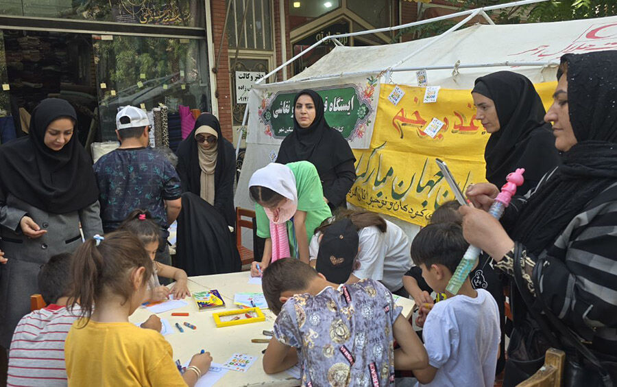 جشن بزرگ غدیر در مشگینشهر / مراکز سهگانه کانون ایستگاههای نقاشی برپا کردند