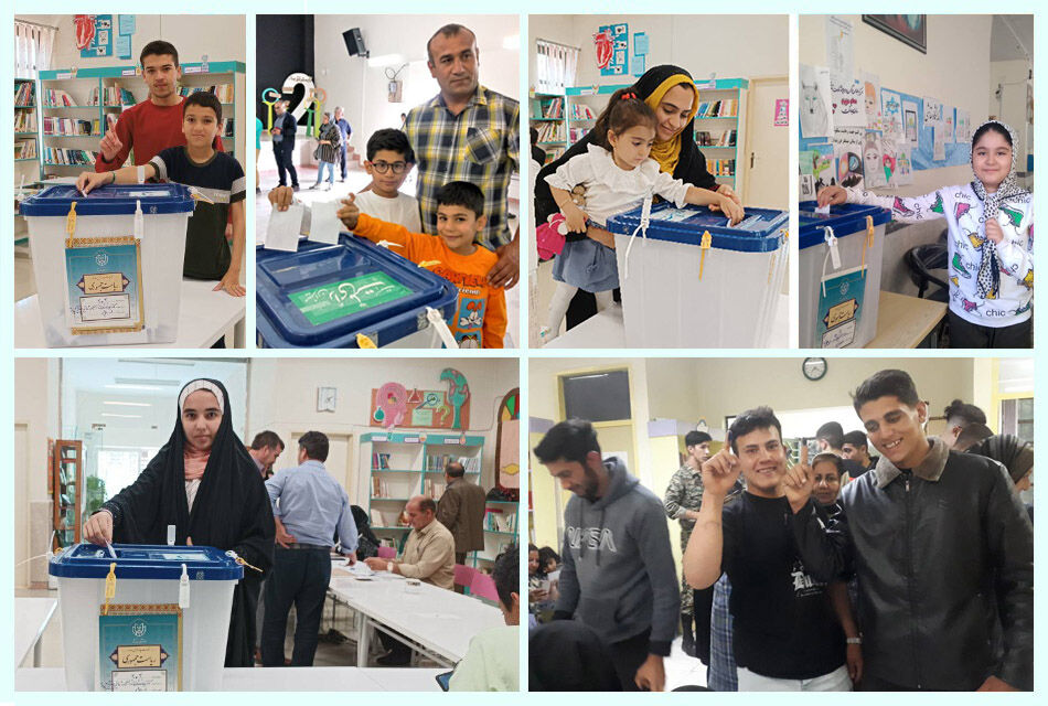 کودکان و نوجوانان اردبیلی مشارکت سیاسی را در پای صندوقهای رأی تمرین کردند کودکان و نوجوانان اردبیلی مشارکت سیاسی را در پای صندوقهای رأی تمرین کردند