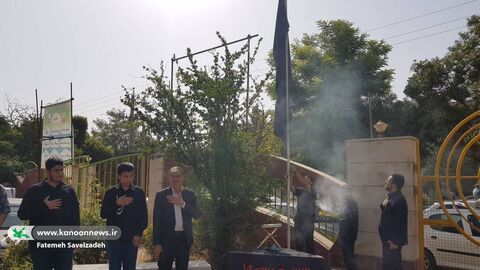 اهتزاز پرچم کودکان عاشورایی