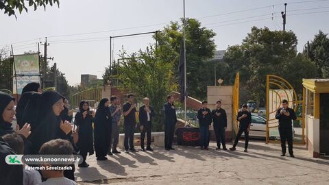 اهتزاز پرچم کودکان عاشورایی