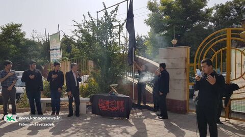 اهتزاز پرچم کودکان عاشورایی