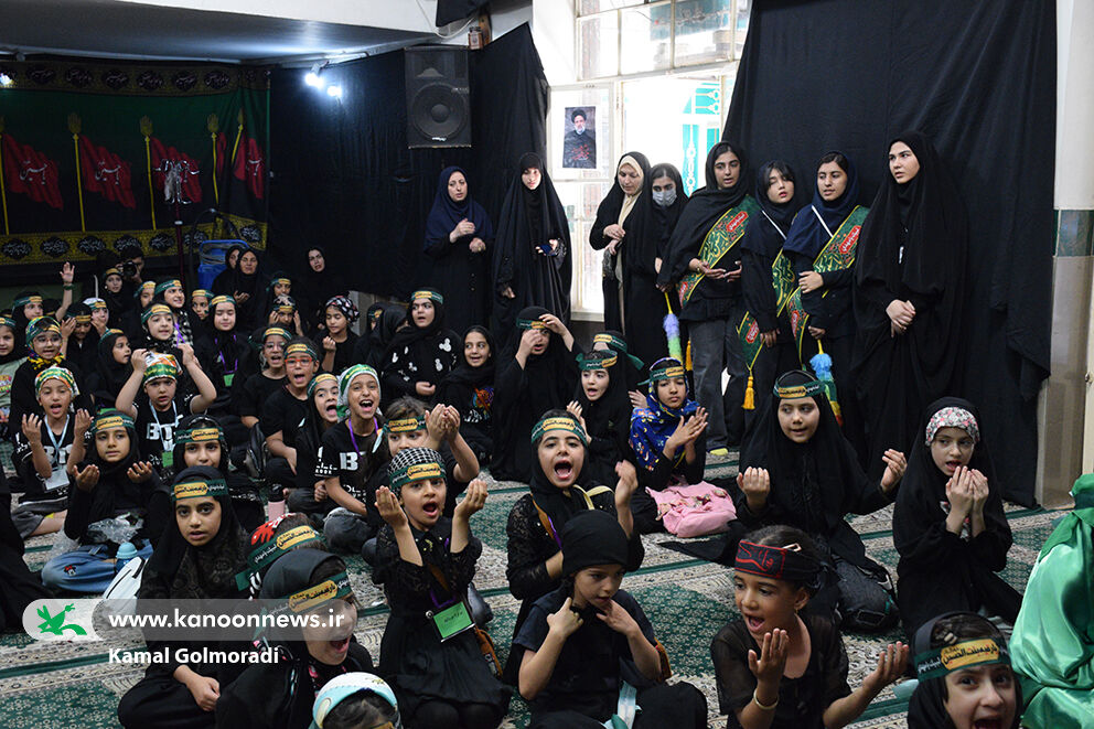 کودکان عاشورایی کانون لرستان درسوگ اباعبدالله الحسین(ع) گردهم آمدند