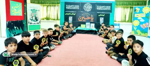 اعضای مراکز ابهر، قیدار، گرماب، ماهنشان مهمانان کوچک امام حسین(ع) شدند