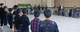 میهمانان کوچک امام حسین (ع) در مراکز کانون عزاداری کردند