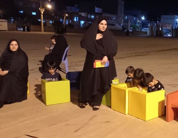 هیئت کودکان ونوجوانان علوی وفاطمی در مصلای امام خمینی (ره) شهر ایلام