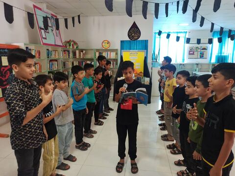 کودکان و نوجوانان مراکز استان فارس به عزاداری برای امام‌حسین (ع) و یارانشان پرداختند