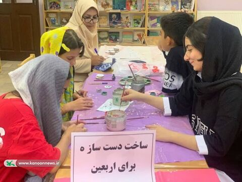 کارگاه های ساخت دست سازه های اربعین در مراکز کانون آذربایجان شرقی