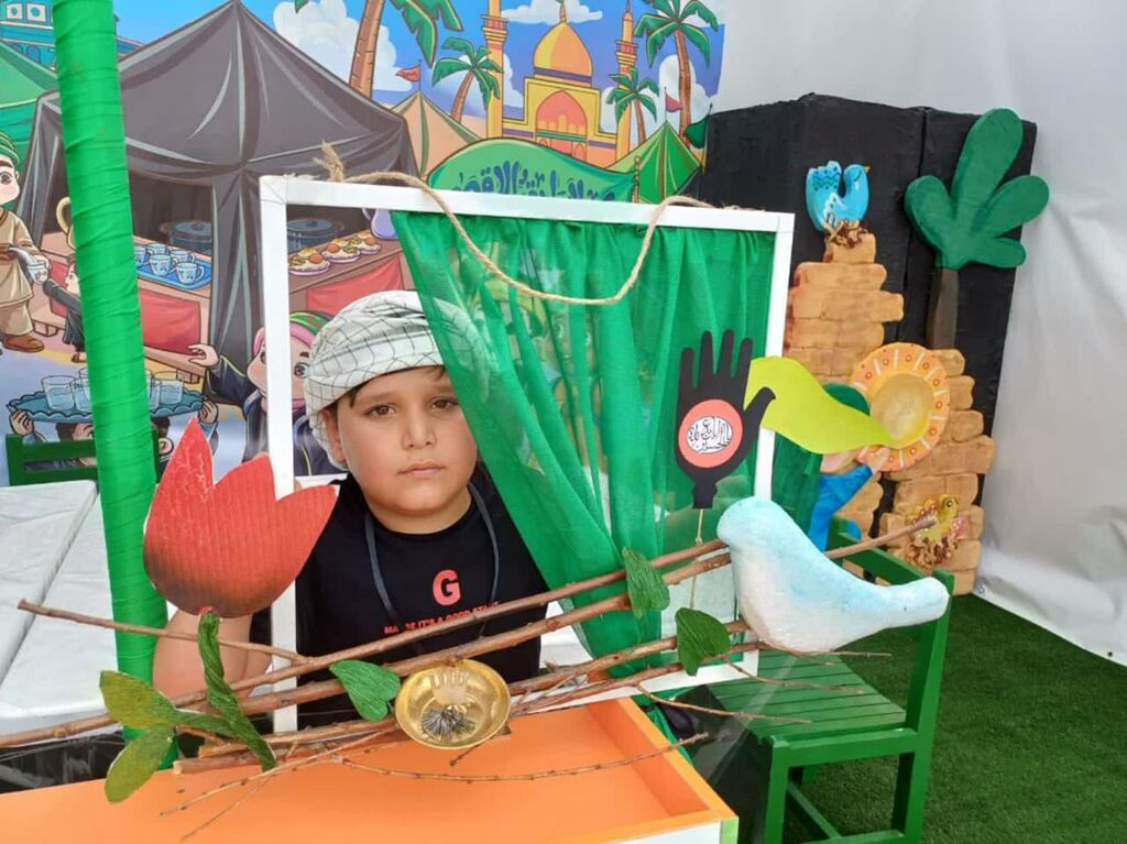 موکب «میهمانان کوچک امام حسین(ع)» در مرز تمرچین برپا شد