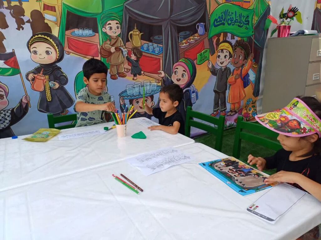 موکب «میهمانان کوچک امام حسین(ع)» در مرز تمرچین برپا شد