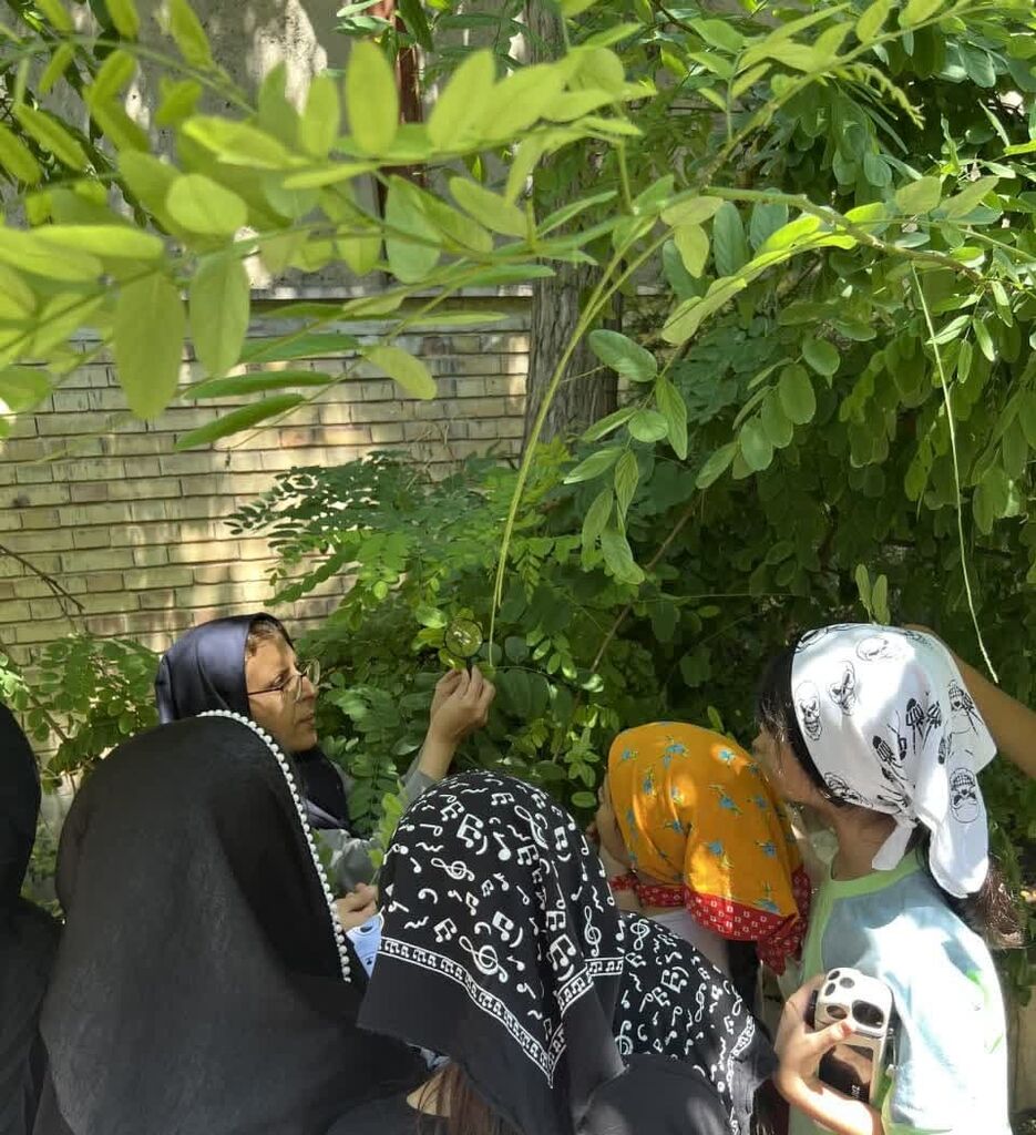 آشنایی کودکان با دنیای طبیعت و گیاه در مرکز ماکو