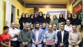 تکریم همکار بازنشسته کانون استان قزوین