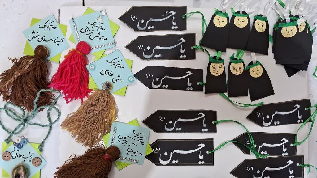 ساخت بیش از ۲۰۰۰ دستسازه اربعینی در مرکز کنگاور