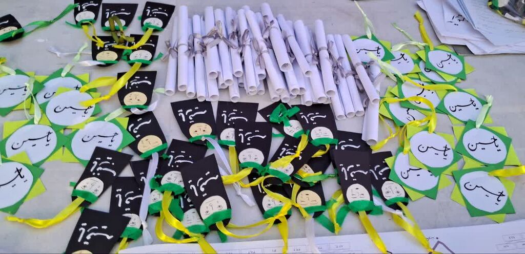 ساخت بیش از ۲۰۰۰ دستسازه اربعینی در مرکز کنگاور